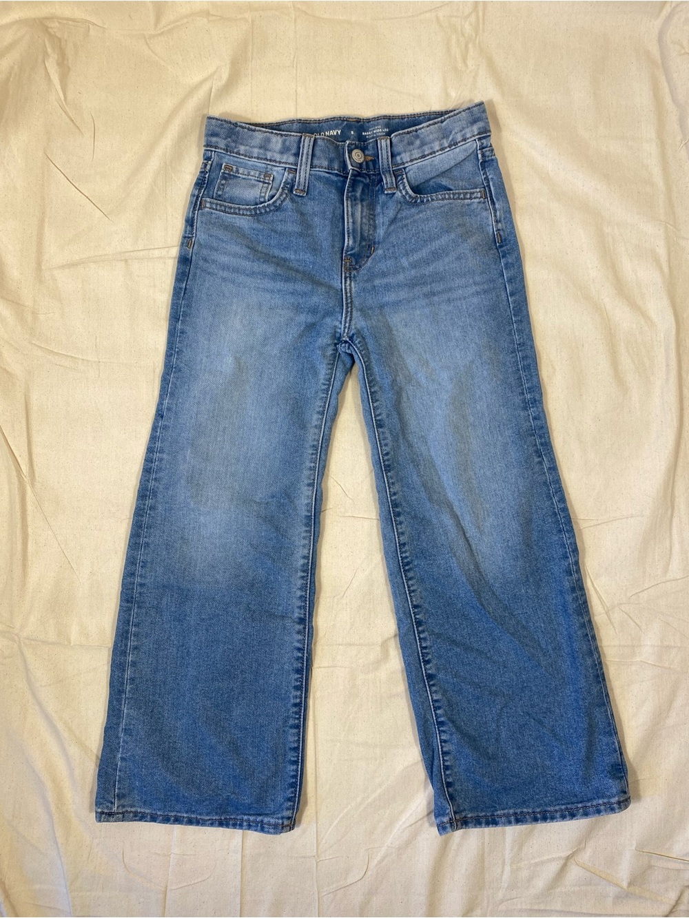 Girls Old Navy High Rise Baggy Wide Leg Jeans